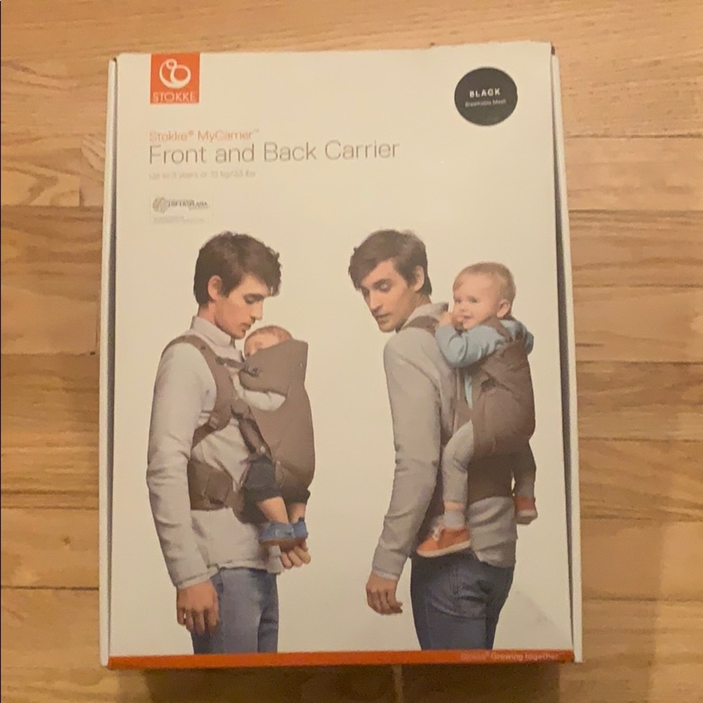Stokke my carrier front back black mesh NEW